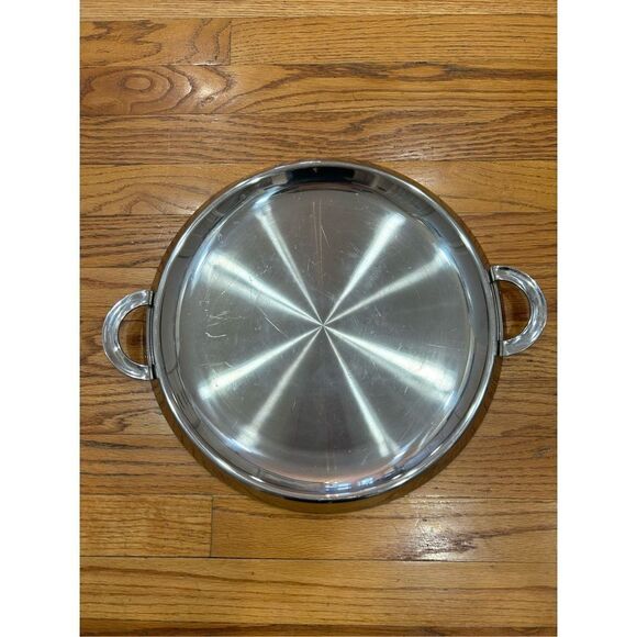Vintage 1980’s Dansk International Metal Stainless Steel Aluminum Heavy Serving - Picture 5 of 6